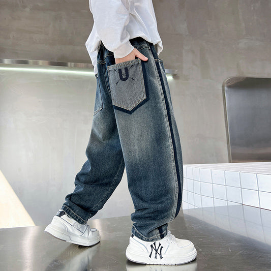 WZH301124-31 بنطلون جينز ولادي