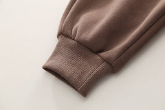 SSX220824-24 طقم ولادي شتوي قطن من جواه فرو تقيل قطعتين ( بلوزة + بنطلون)