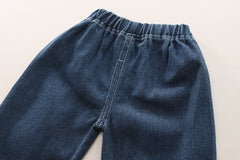 SSX220824-100 طقم جينز 3 قطع ( بلوزة قطنية + جكيت + بنطلون جينز )