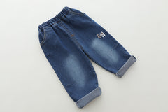 SSX220824-104 طقم 3 قطع ( بلوزة قطن + جكيت قطن + بنطلون جينز )