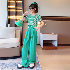 RM150424-6 طقم صيفي قطعتين ( بلوزة + بنطلون )