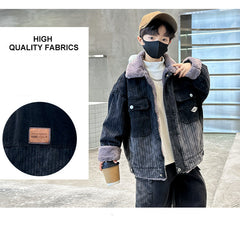 WZH301124-62 طقم شتوي ولادي مناسب للتلج وللبرد الشديد مبطن فرو بالكامل