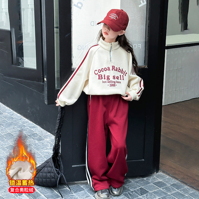 WZH191124-25 بدلة شتوي سميكة قطنية جواها فرو تقيل شتوي