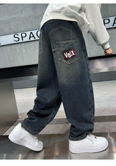 WZH301124-37 بنطلون ولادي جينز شتوي مبطن فرو