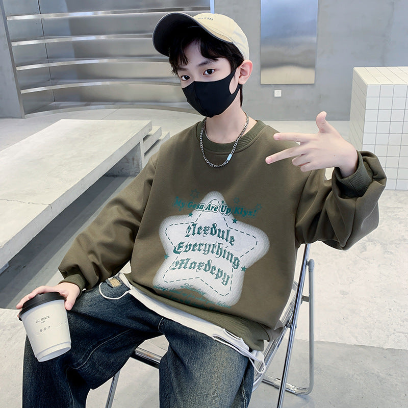 WZH301124-7 هودي قطن ربيع خريفي دافي أصلي