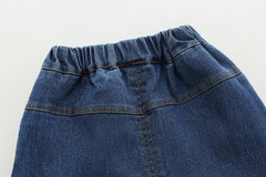 SSX220824-104 طقم 3 قطع ( بلوزة قطن + جكيت قطن + بنطلون جينز )