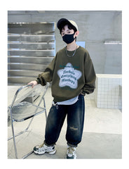 WZH301124-7 هودي قطن ربيع خريفي دافي أصلي