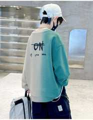 WZH301124-8 هودي ولادي قطن اصلي ربيعي خريفي دافية