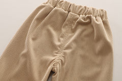 SSX220824-152 طقم ولادي قطني 3 قطع ( بلوزة+ جكيت + بنطلون ) ربيعي خريفي