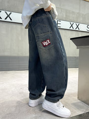 WZH301124-37 بنطلون ولادي جينز شتوي مبطن فرو