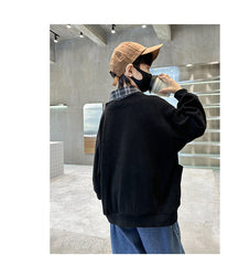 WZH301124-28 جكيت ولادي مع قبة قميص كروهات قطعة وحدة