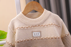 طقم قطعتين ( بلوزة صوف تقيل + بنطلون ) SSX220824-171