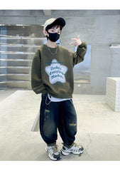 WZH301124-7 هودي قطن ربيع خريفي دافي أصلي