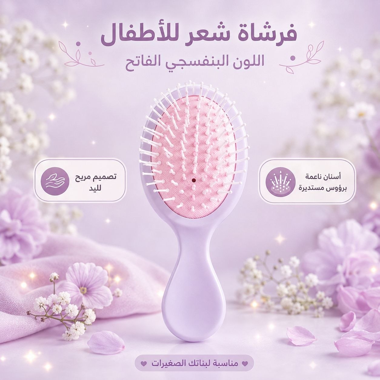 فرشاة شعر صغيرة بألوان الباستيل - صورة 5
