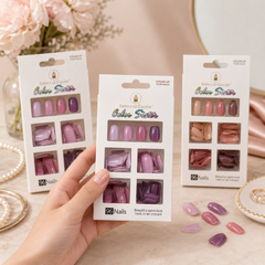 أظافر صناعية Color Sister – 96 قطعة بدرجات وردية أنيقة Cos120526-20