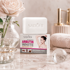 صابون (سادور أربوتين وايت) للعناية بالبشرة وتفتيحها وتوحيد لون الجلد Sadoer Arbutin White . Cas320526-47