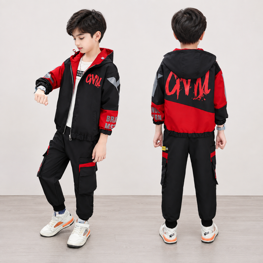 AO0508-31 طقم رياضي ستان سبورت ( جكيت + بنطلون )