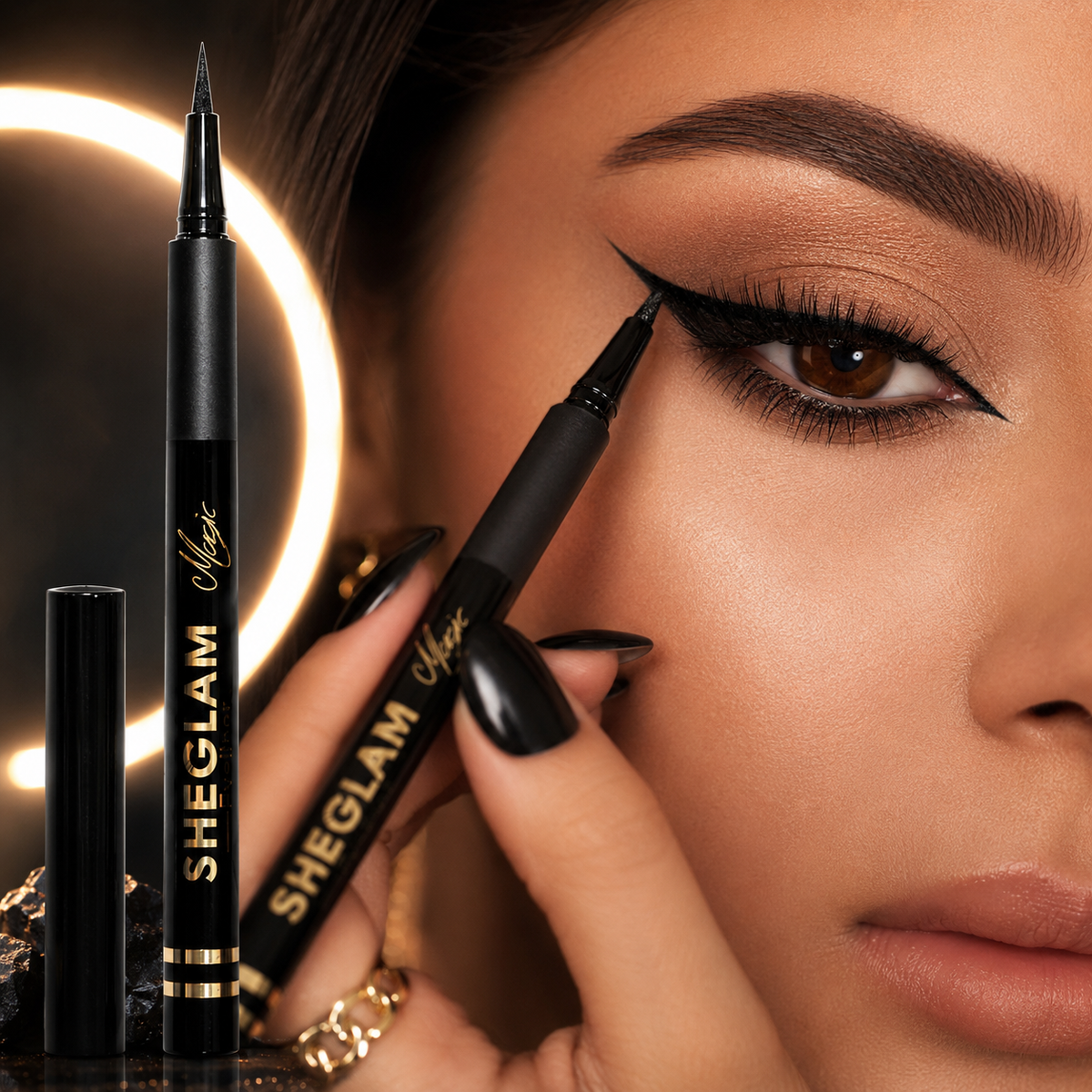 آيلاينر شيجلام (SHEGLAM Magic Liquid Eyeliner) أسود قوي وفاخر Cos090526-12