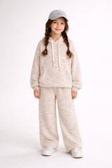 RM150424-2 طقم صوف خريفي شتوي بناتي قطعتين ( بلوزة + بنطلون)