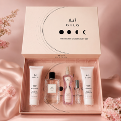 مجموعة هدايا أيلا ذا سيكرت جاردن   طقم عطر وعناية نسائي AILA The Secret Garden Gift Set – 5 قطع  - MUNSH-20260609-192848-824