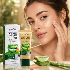 بديل كريم الأساس التقليدي بمستخلص الصبار يعطي لون طبيعي خافي عيوب مع ترطيب عميق- aloevera Cos090526-09