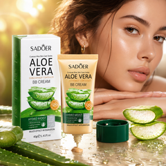 بديل كريم الأساس التقليدي بمستخلص الصبار يعطي لون طبيعي خافي عيوب مع ترطيب عميق- aloevera Cos090526-09