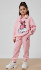 طقم سبورت ديزني قطعتين ( بلوزة + بنطلون ) قماش تقيل خريفي AO0508-264