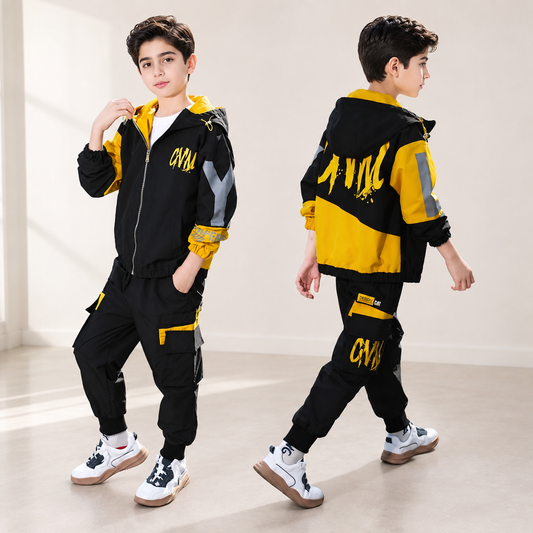 AO0508-31 طقم رياضي ستان سبورت ( جكيت + بنطلون )