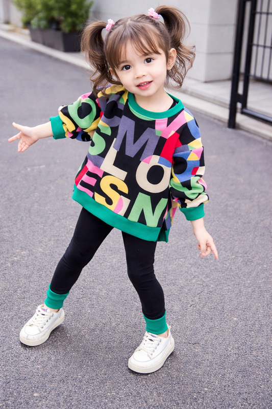 AO0505-12 بدلة رياضة قطنية ( سترة + بنطلون) دافئة للربيع والخريف