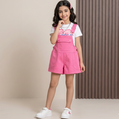 RM171223-37 طقم بناتي ( أفرهول + بلوز قطنية)