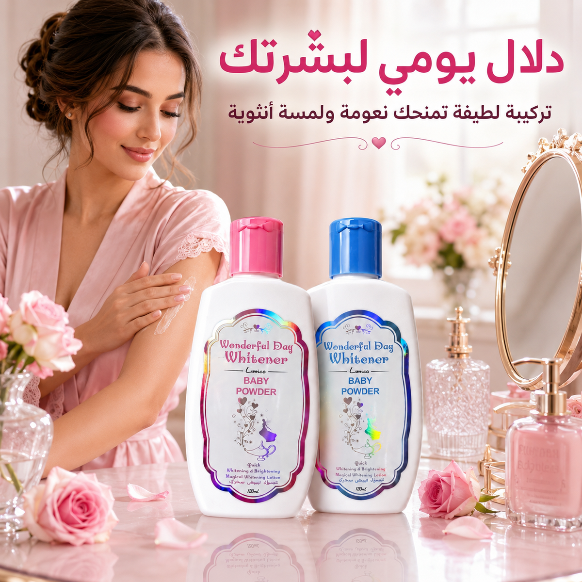 كريم تفتيح الجسم والمناطق الحساسة برائحة بودرة الأطفال - CAS-20260614-225829-799